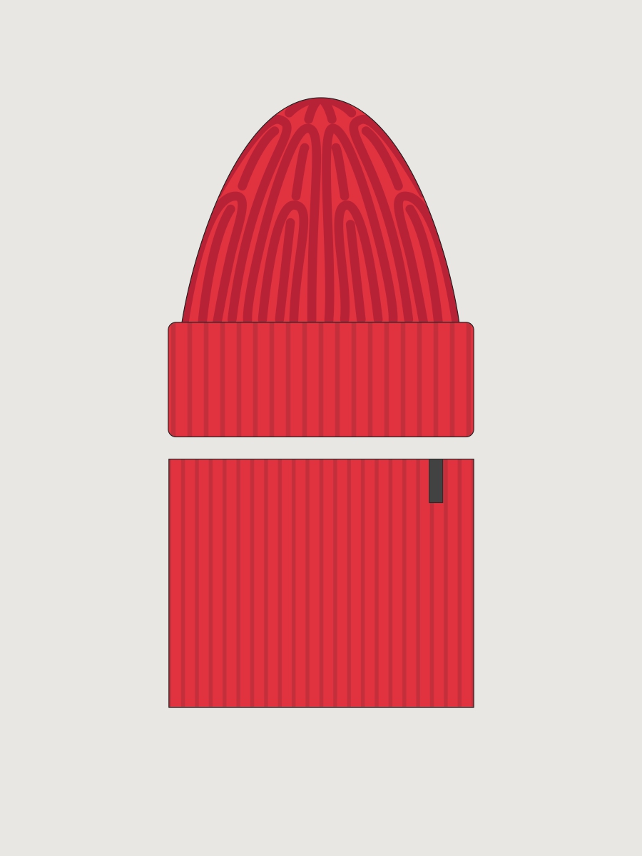 Комплект шапка и снуд 12з52226 мак