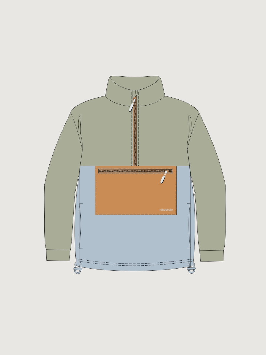 Кофта 4т41326 оливковый/лед