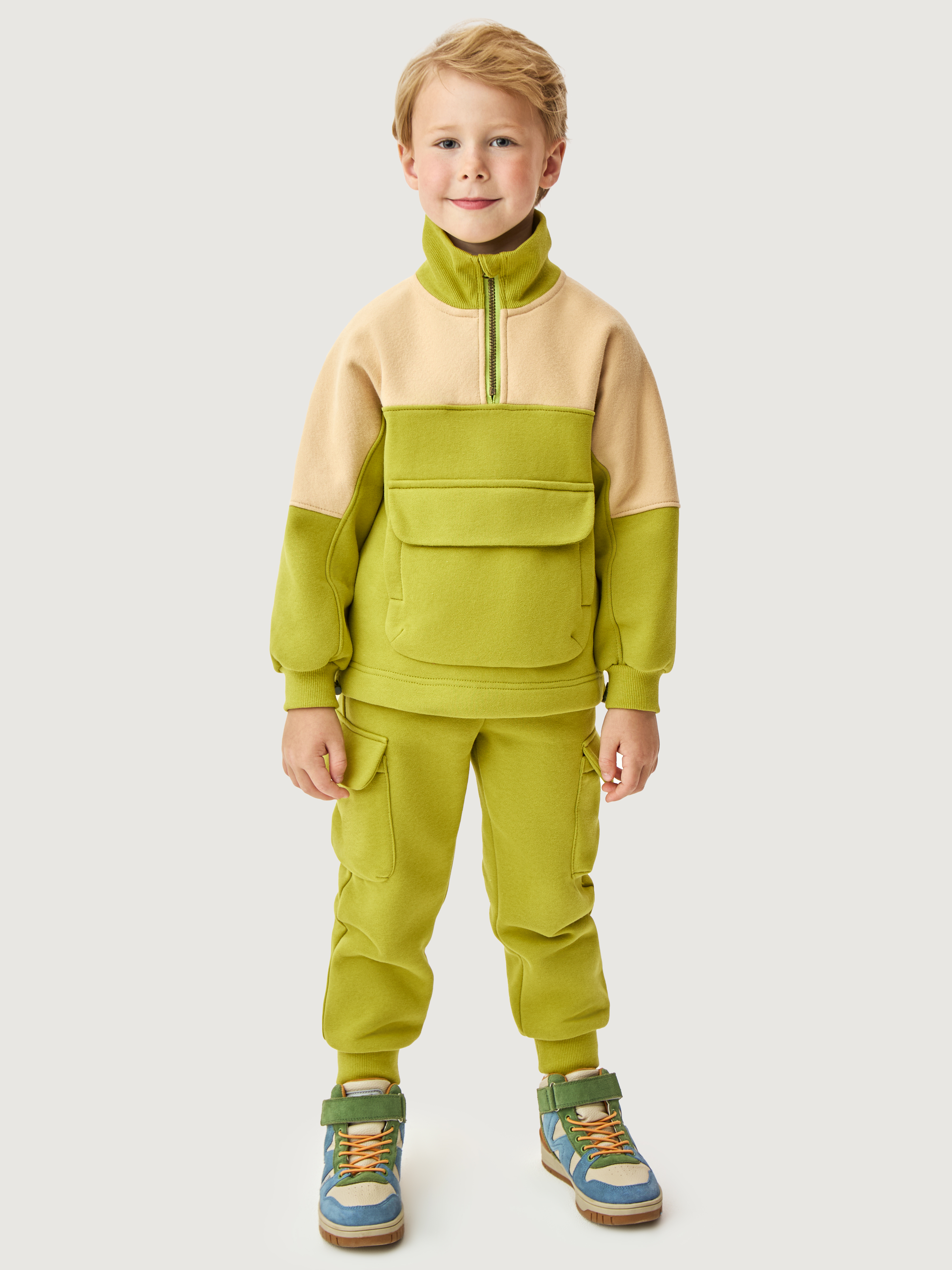 Костюм 7т11726 салат/беж