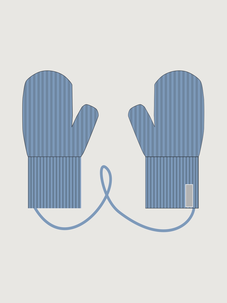 Варежки 14з51526 туман