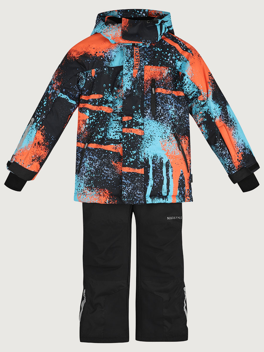 Костюм 7з1725 оранж/черный