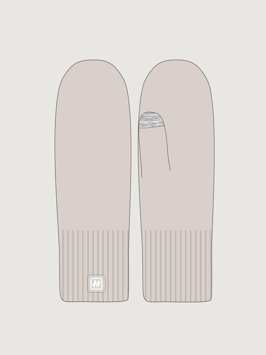 Варежки 14з53226 миндаль