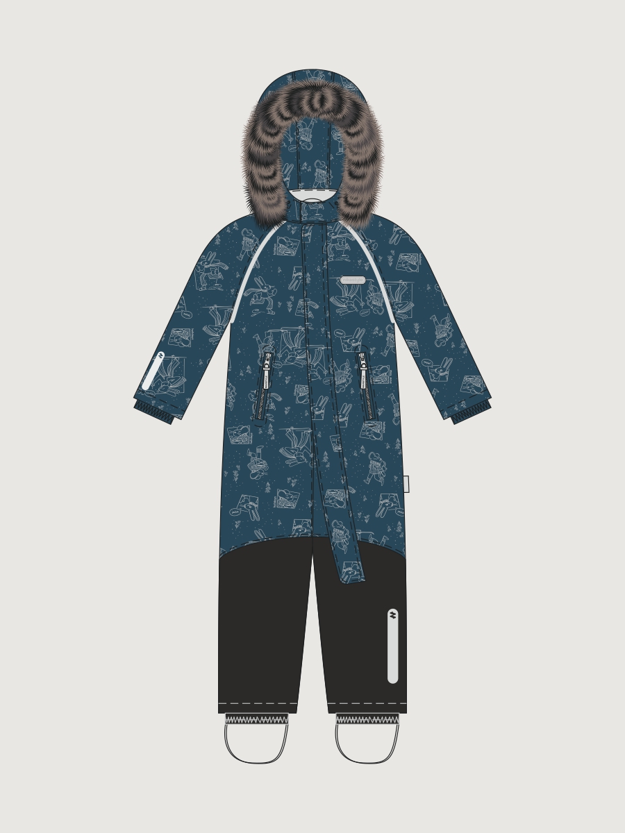 Комбинезон 8з0726 океан/черный