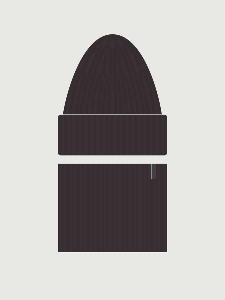 Комплект шапка и снуд 12з52226 шоколад