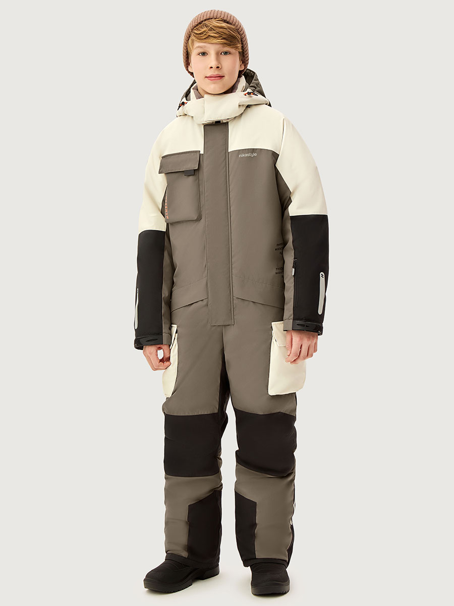 Комбинезон 8з4526 серый песок