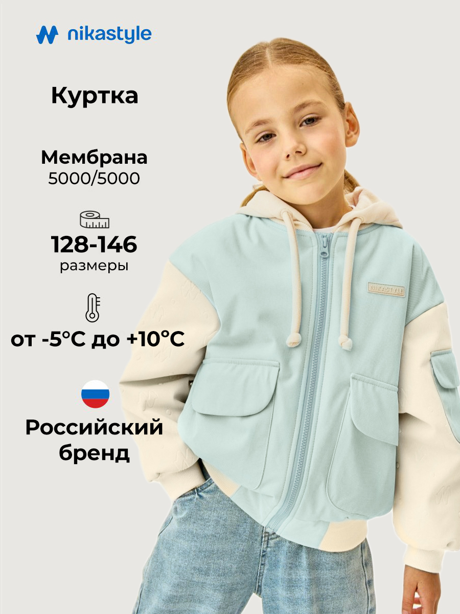 Куртка 4м5626 мята/кешью