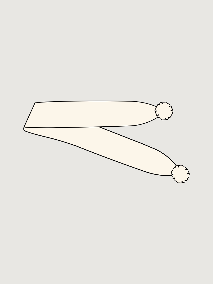 Шарф 17м21826 молоко