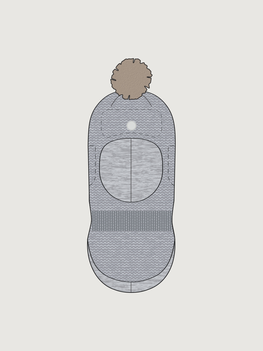 Балаклава 10з50326 серый меланж