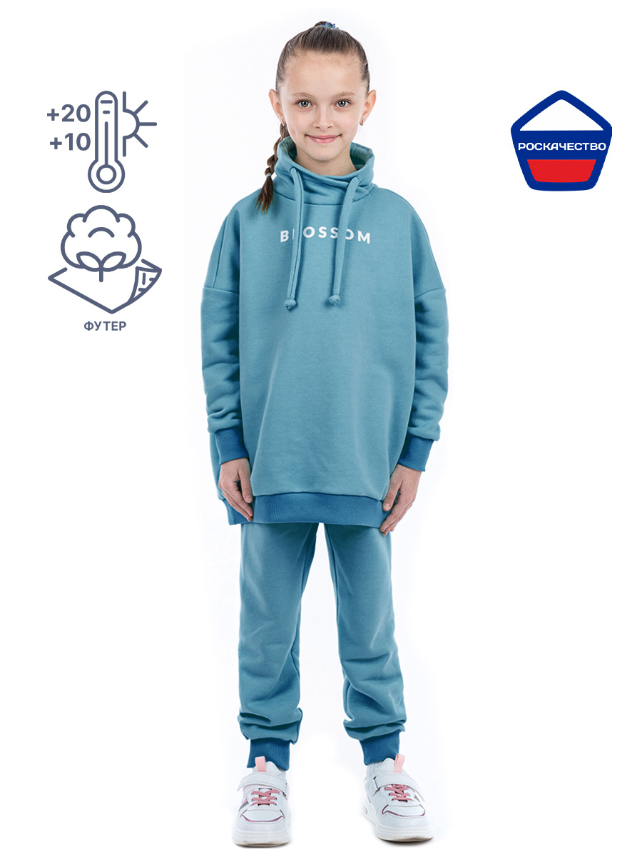 Костюм 7т11223 темная мята оптом от производителя NIKASTYLE