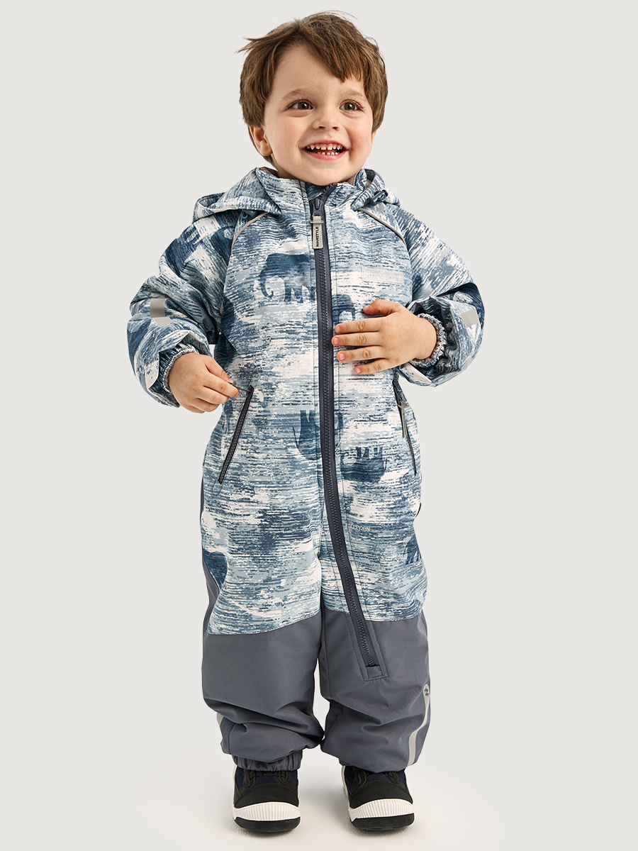 Комбинезон 8м1126 деним/серый