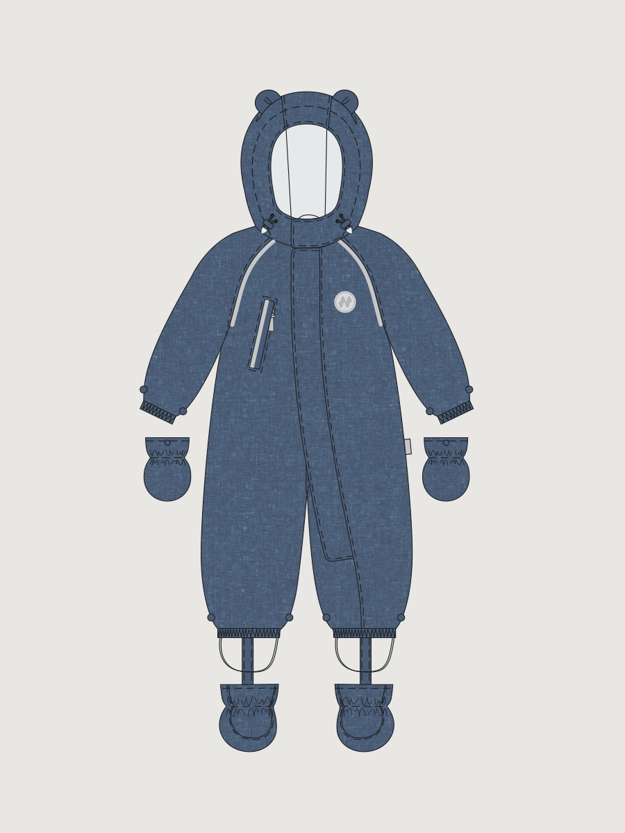 Комбинезон 8з0326 джинс