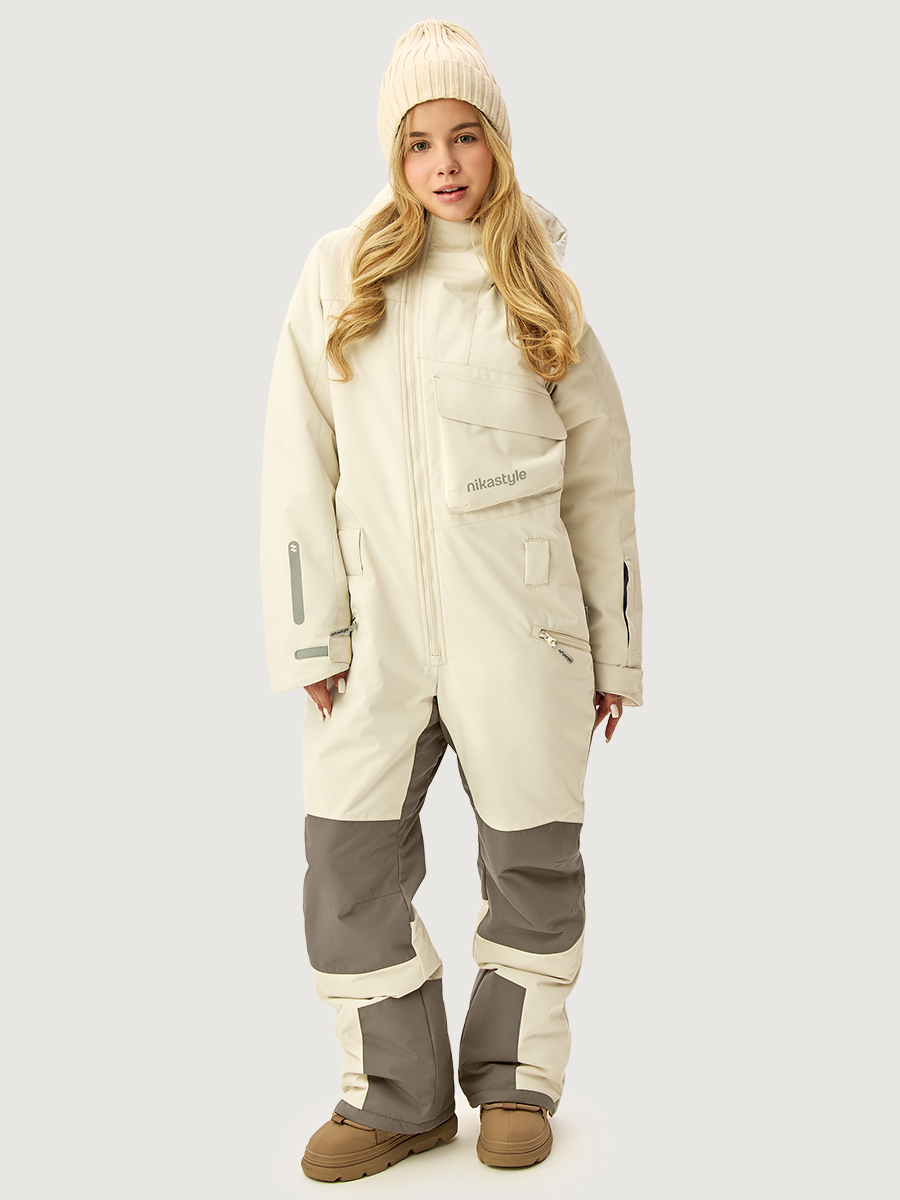 Комбинезон 8з1226 ваниль/серый песок