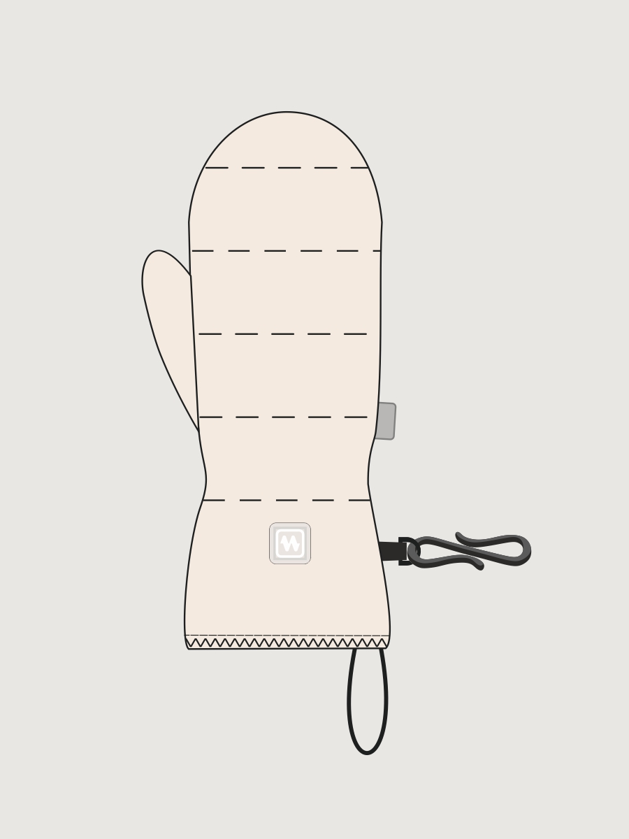 Варежки 14з55226 кешью