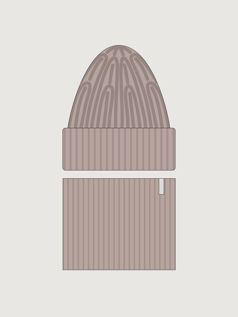 Комплект шапка и снуд 12з52226 какао