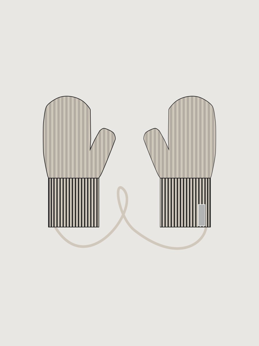 Варежки 14з51526 беж