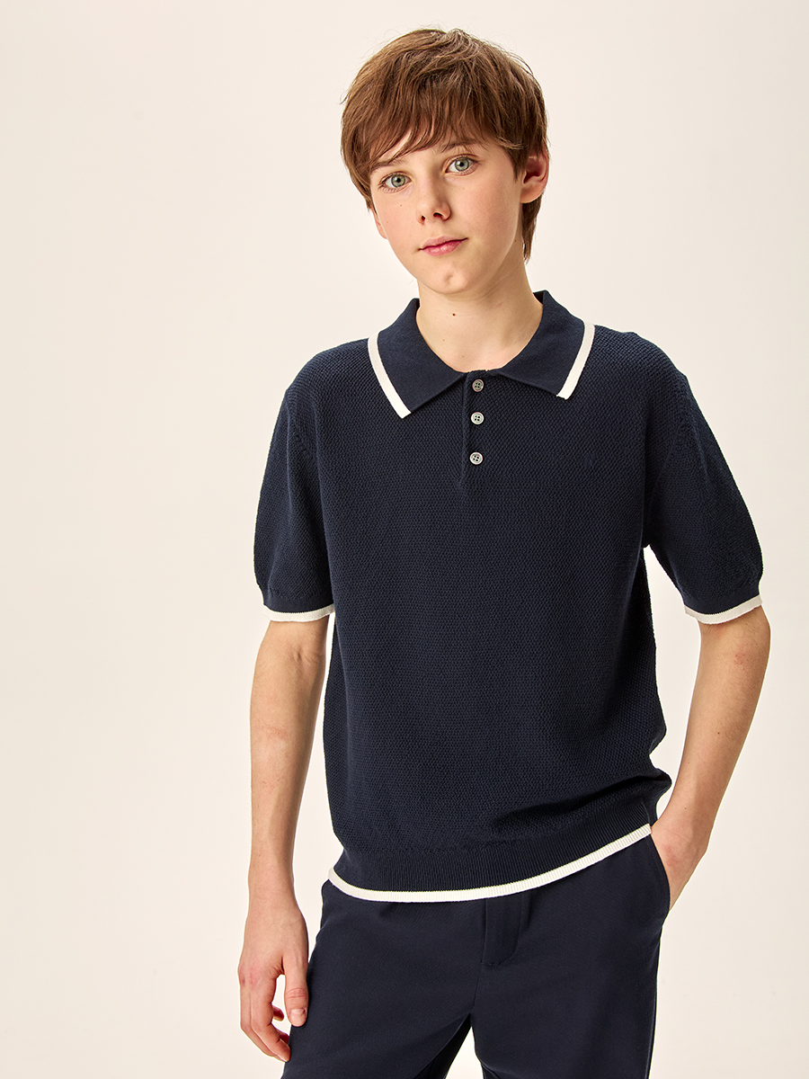 Джемпер-поло 4ш70126 синий