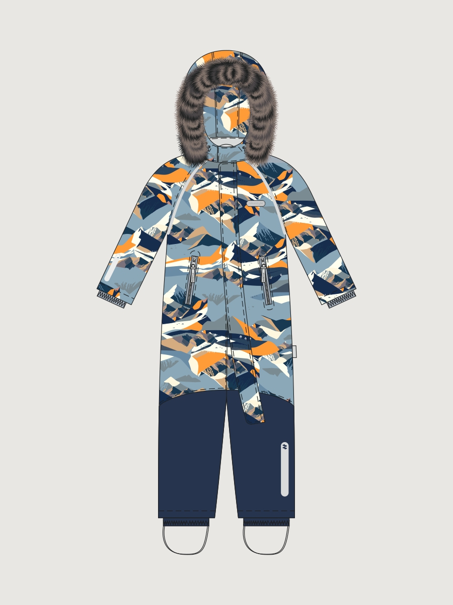 Комбинезон 8з0726 аквамарин/неви