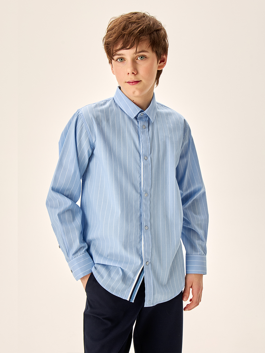 Рубашка 4ш21325 голубая полоска