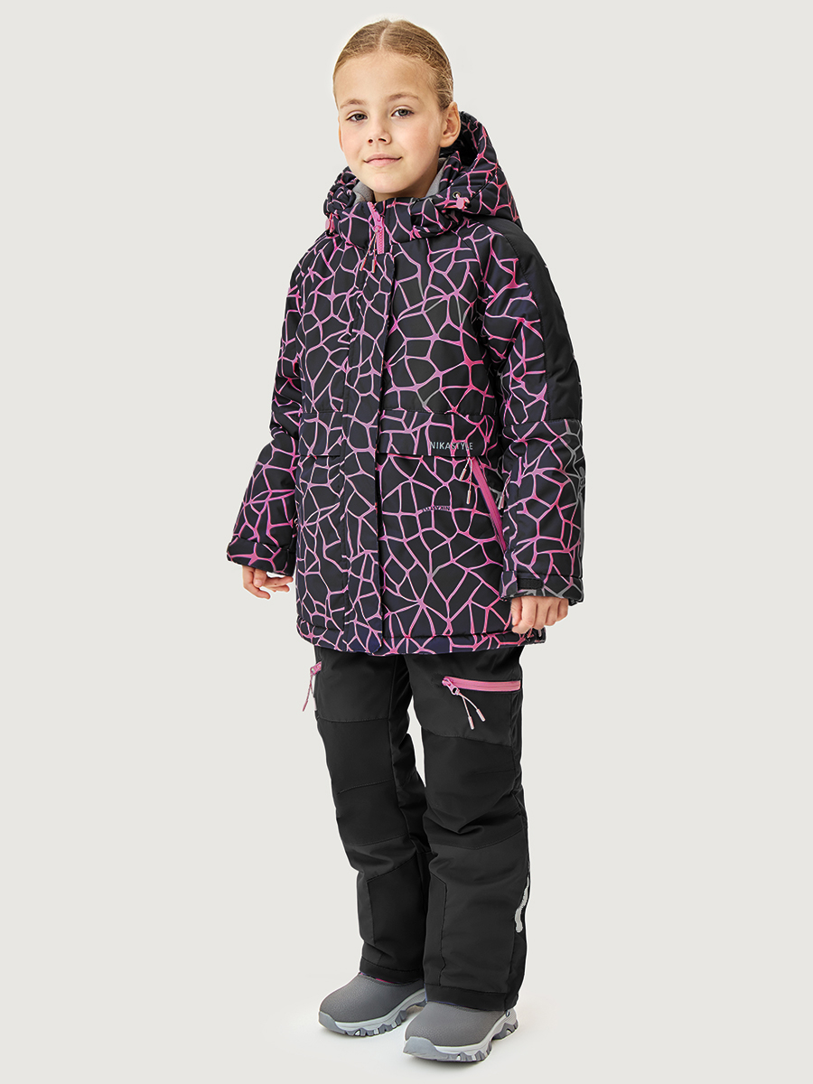 Костюм 7з3025 фуксия/черный