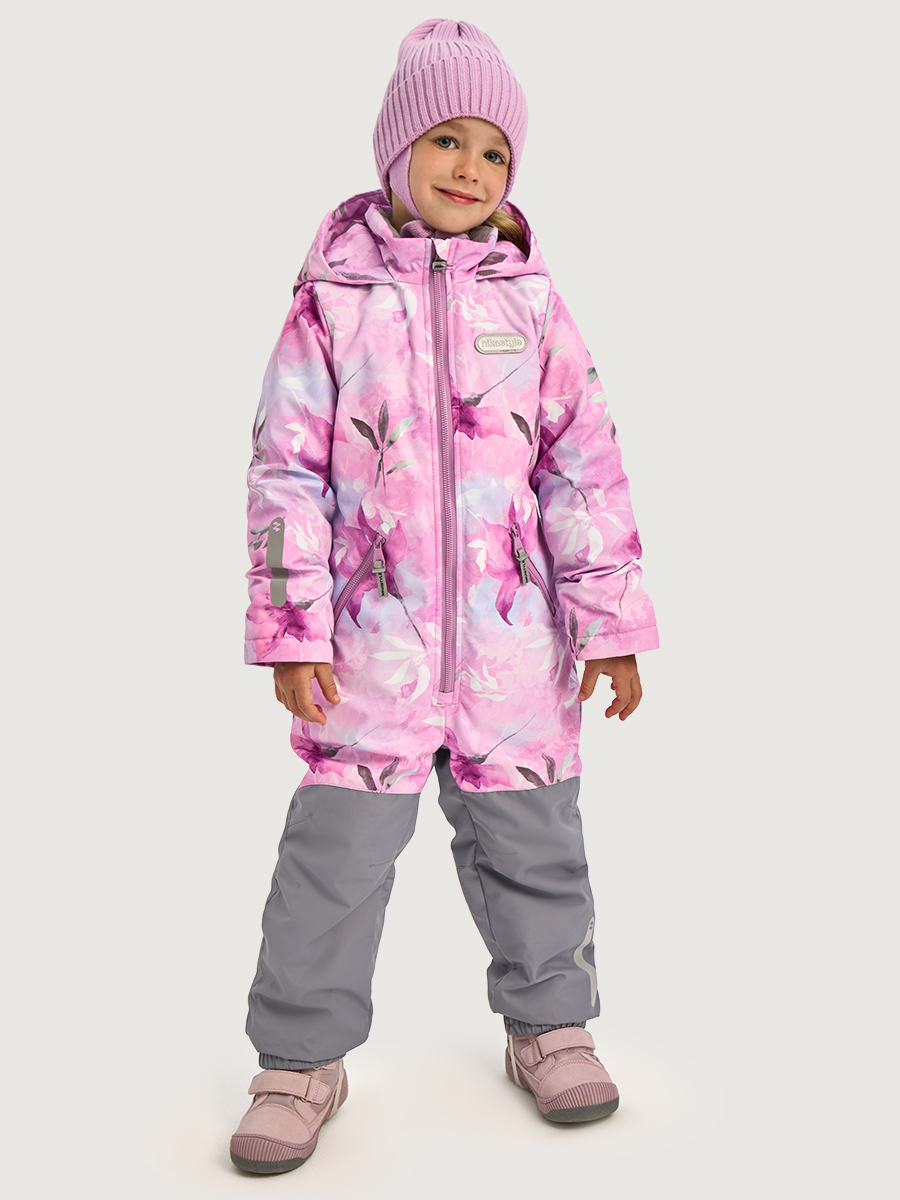 Комбинезон 8м3026 розовый/светло-серый