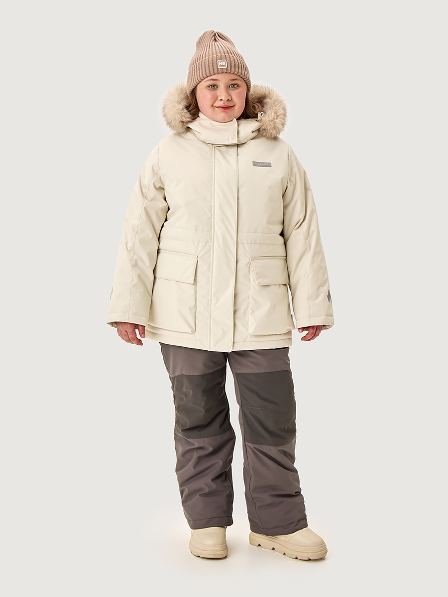 Костюм п7з10426 ваниль/кофе