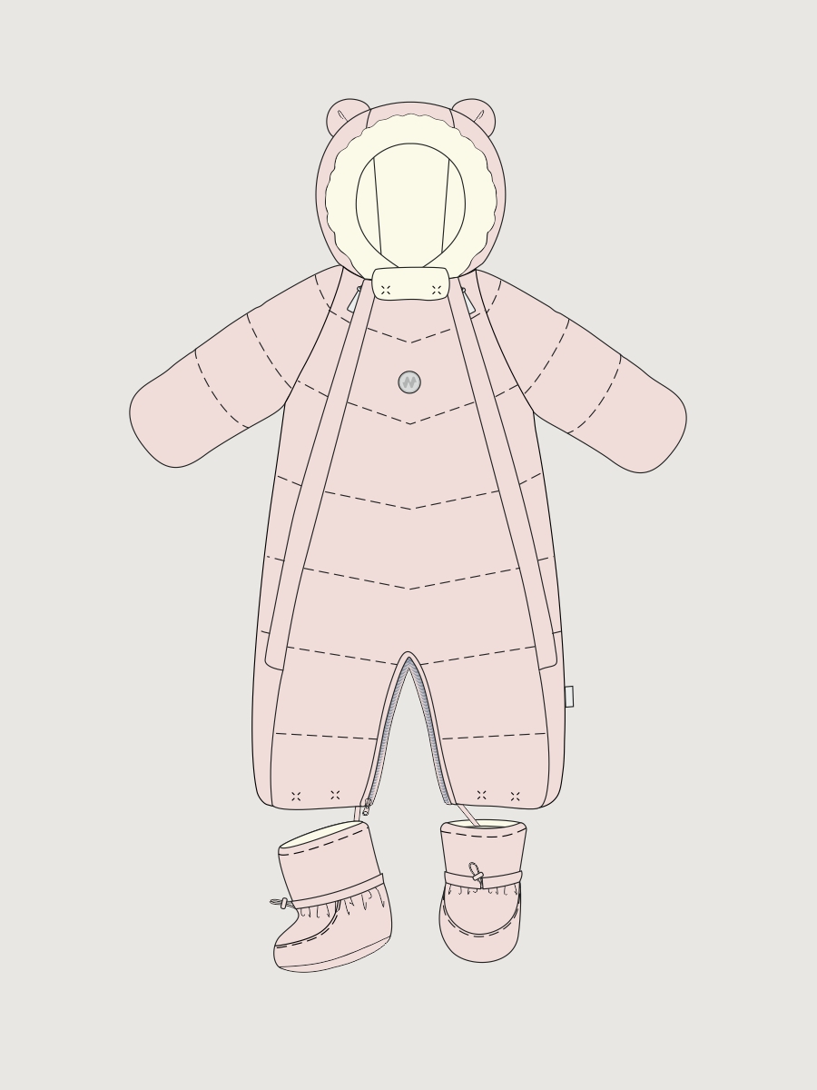 Комбинезон 8з0126 пудра