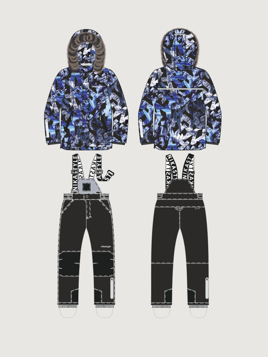 Костюм 7з2326 индиго/черный