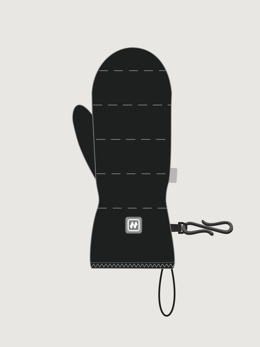 Варежки 14з55226 черный