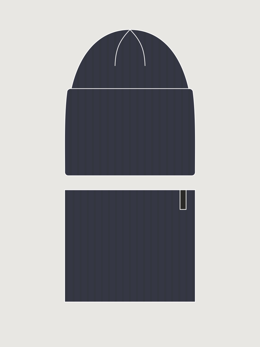 Комплект шапка и снуд 12з51926 графит