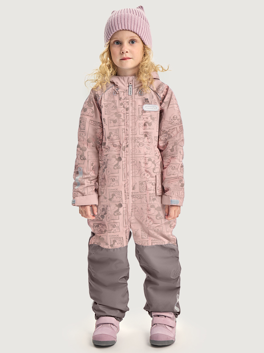 Комбинезон 8м8626 пудра/кофе