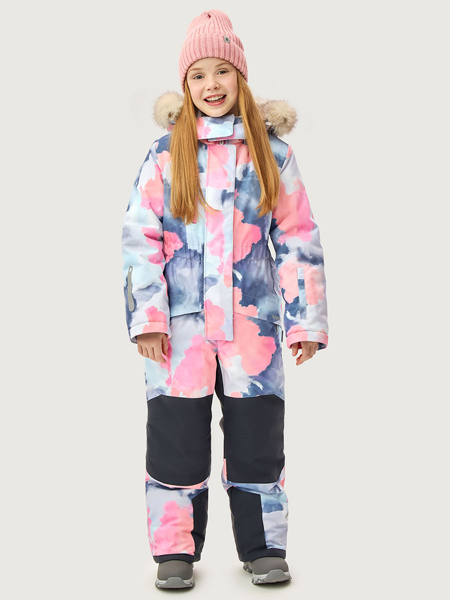 Комбинезон 8з1826 фламинго/серый