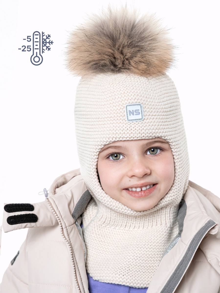 Балаклава 10з9823 кремовый оптом от производителя NIKASTYLE