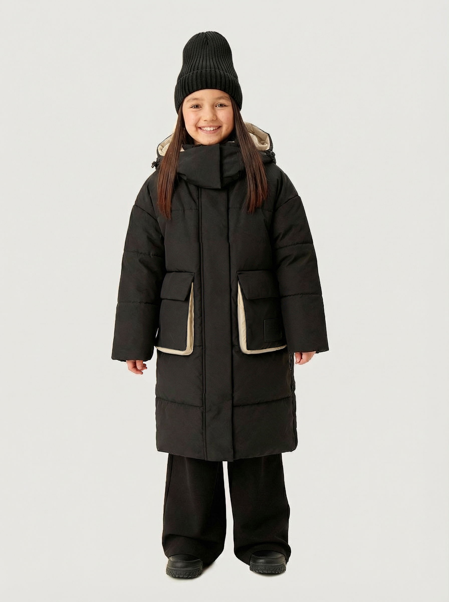 Пальто 6з4826 черный