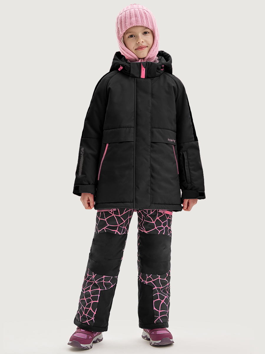 Костюм 7з3025 черный/фуксия