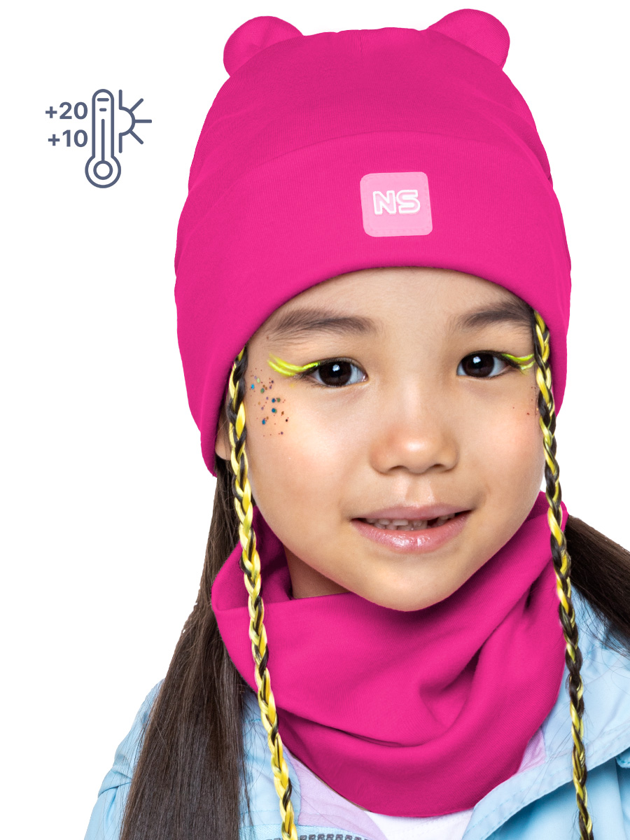 Комплект шапка и снуд 12л9623 фуксия оптом от производителя NIKASTYLE
