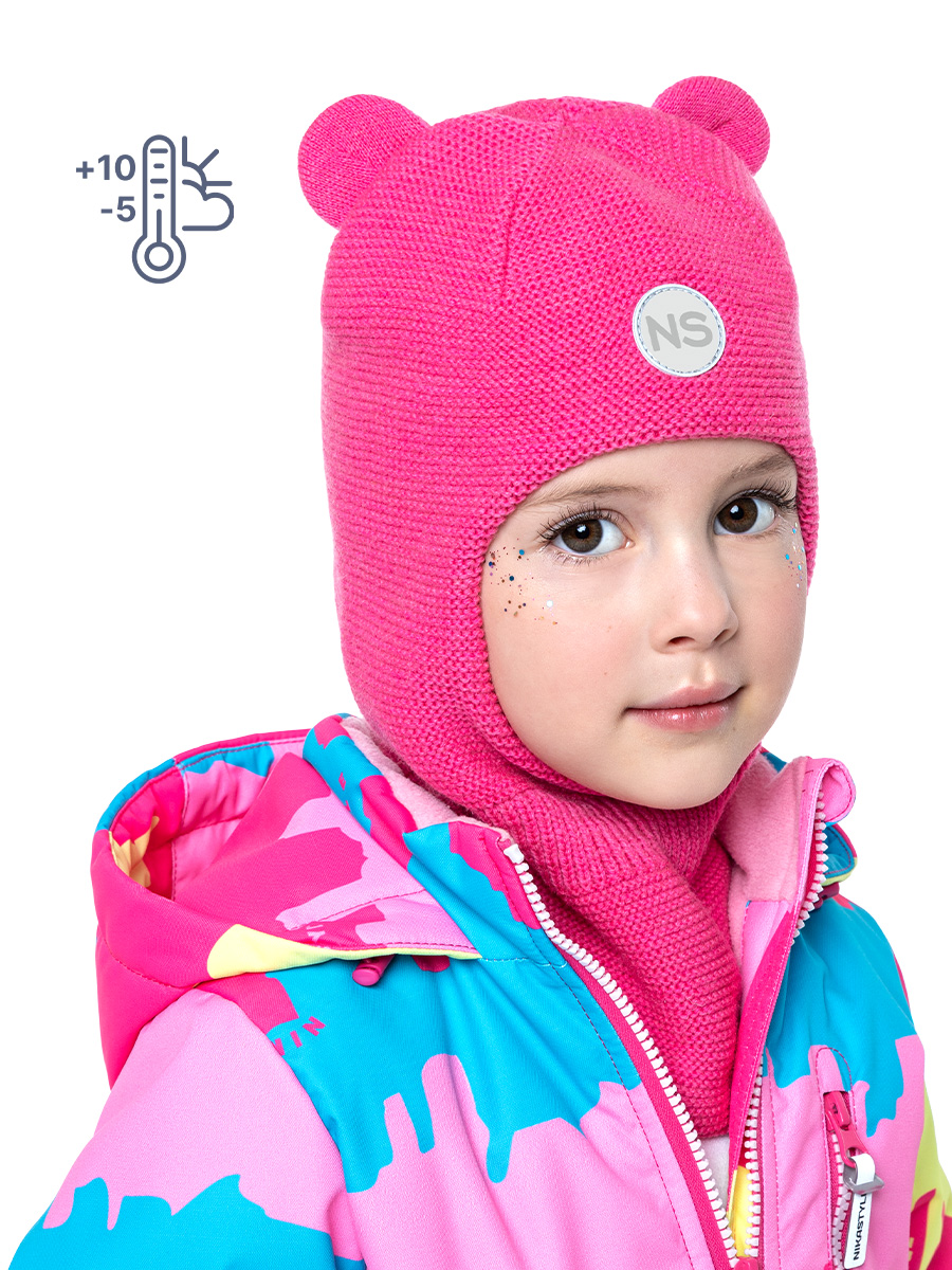Балаклава 10м7023 розовый оптом от производителя NIKASTYLE
