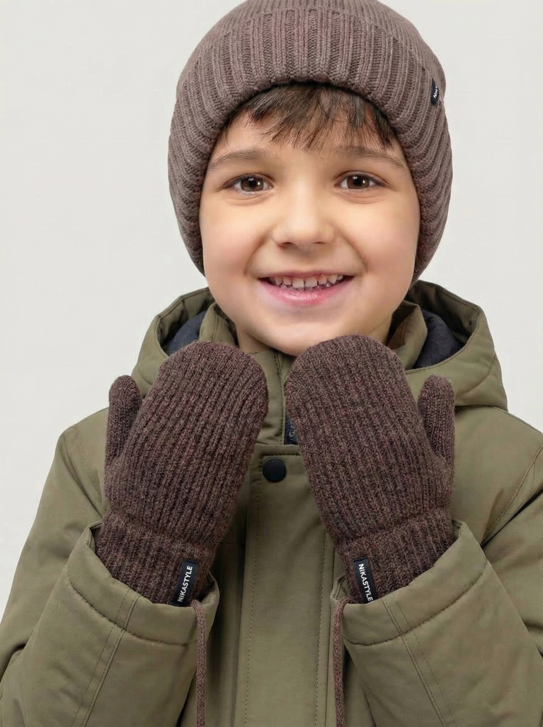 Варежки 14з51526 кофе