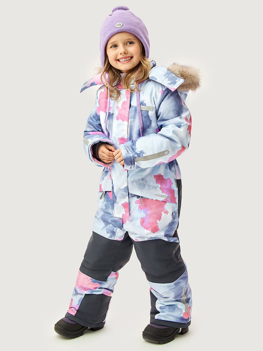 Комбинезон 8з1626 фламинго/серый