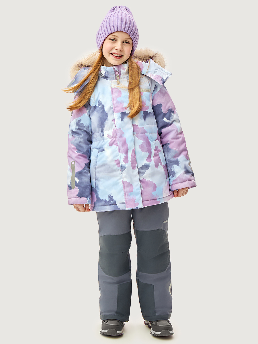 Костюм 7з2226 лаванда/серый