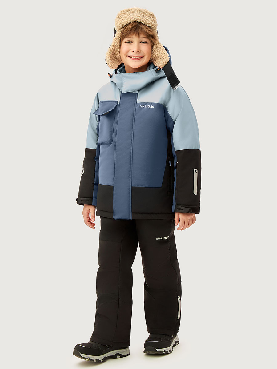 Костюм 7з4926 деним/черный