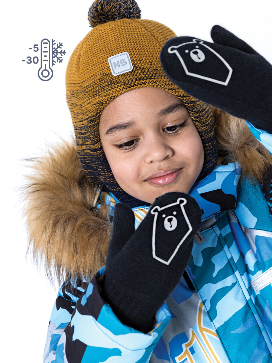 Варежки 14з12523 черный оптом от производителя NIKASTYLE