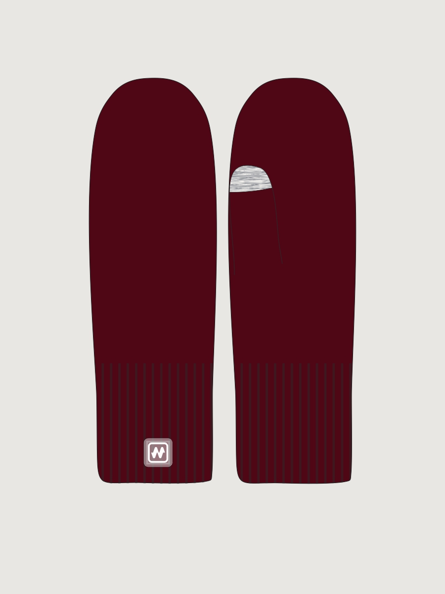 Варежки 14з53226 спелая вишня