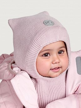 Шапка-шлем 11м11425 пудра оптом от производителя NIKASTYLE