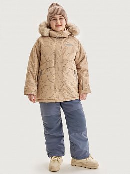 Костюм +7з5625 латте/серый оптом от производителя NIKASTYLE