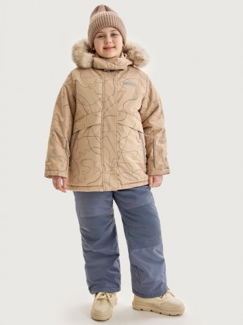 Костюм +7з5625 латте/серый оптом от производителя NIKASTYLE
