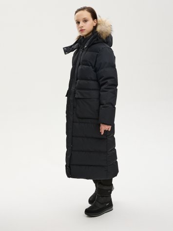 ПАЛЬТО пуховое 6з9424 черный оптом от производителя NIKASTYLE