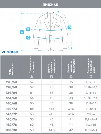 Пиджак 4ш20125 серый оптом от производителя NIKASTYLE