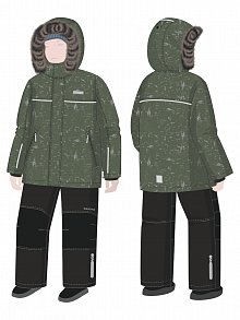 Костюм +7з5925 хаки/черный оптом от производителя NIKASTYLE
