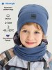 Комплект шапка и снуд 12л22926 джинс