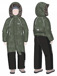 Комбинезон 8з0325 хаки/черный оптом от производителя NIKASTYLE